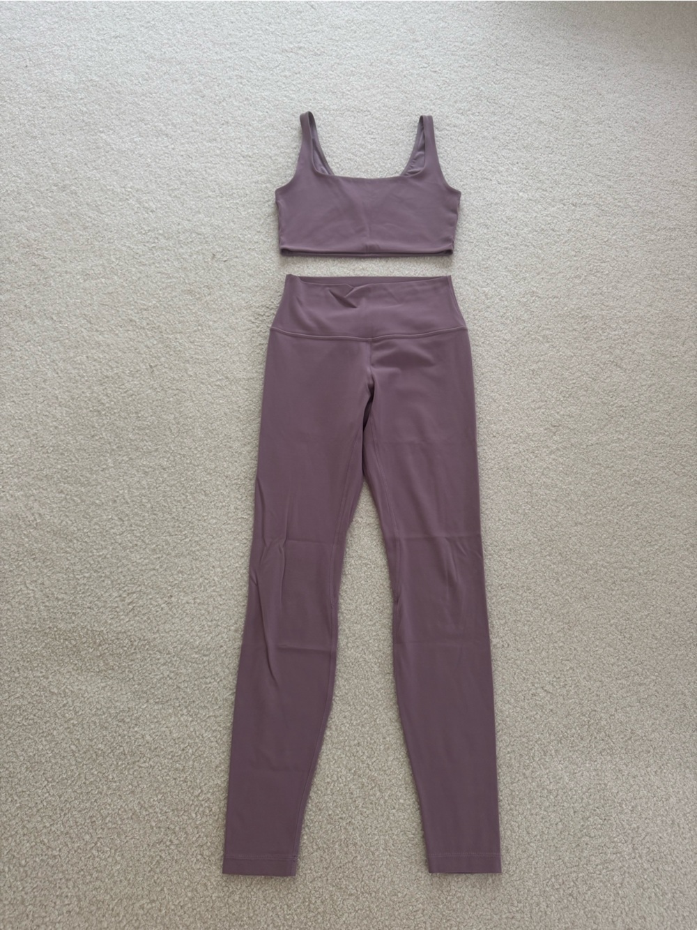Lululemon Yoga Set — Align Leggings + Bend This Sports Bra in Lavender Lux